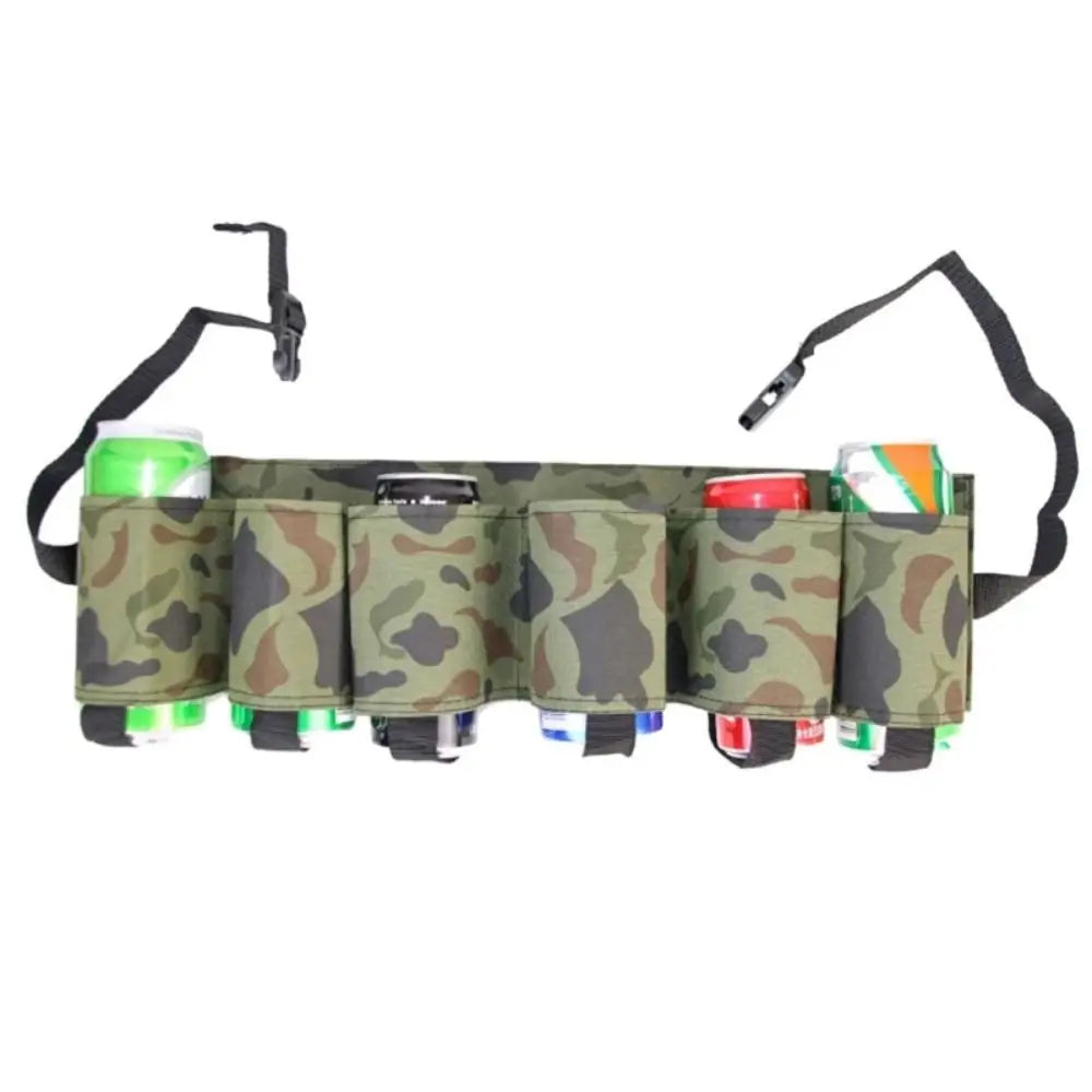 6 Pockets Beer Storage Waist Bag 6 Cans Camouflage Beverage Storage Fannypack