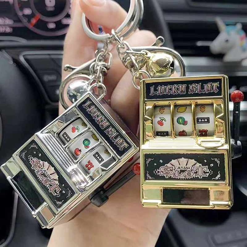 New Mini Fruit Machine Keychain Game