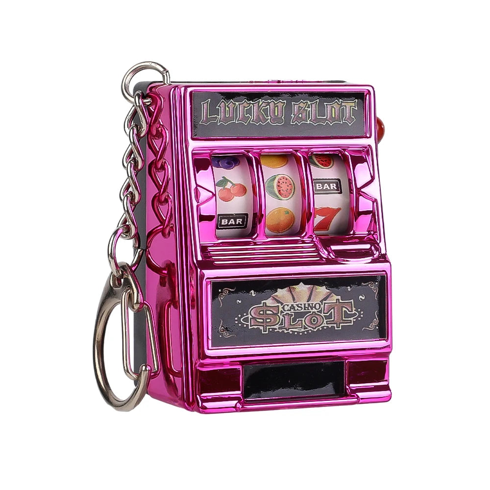 New Mini Fruit Machine Keychain Game