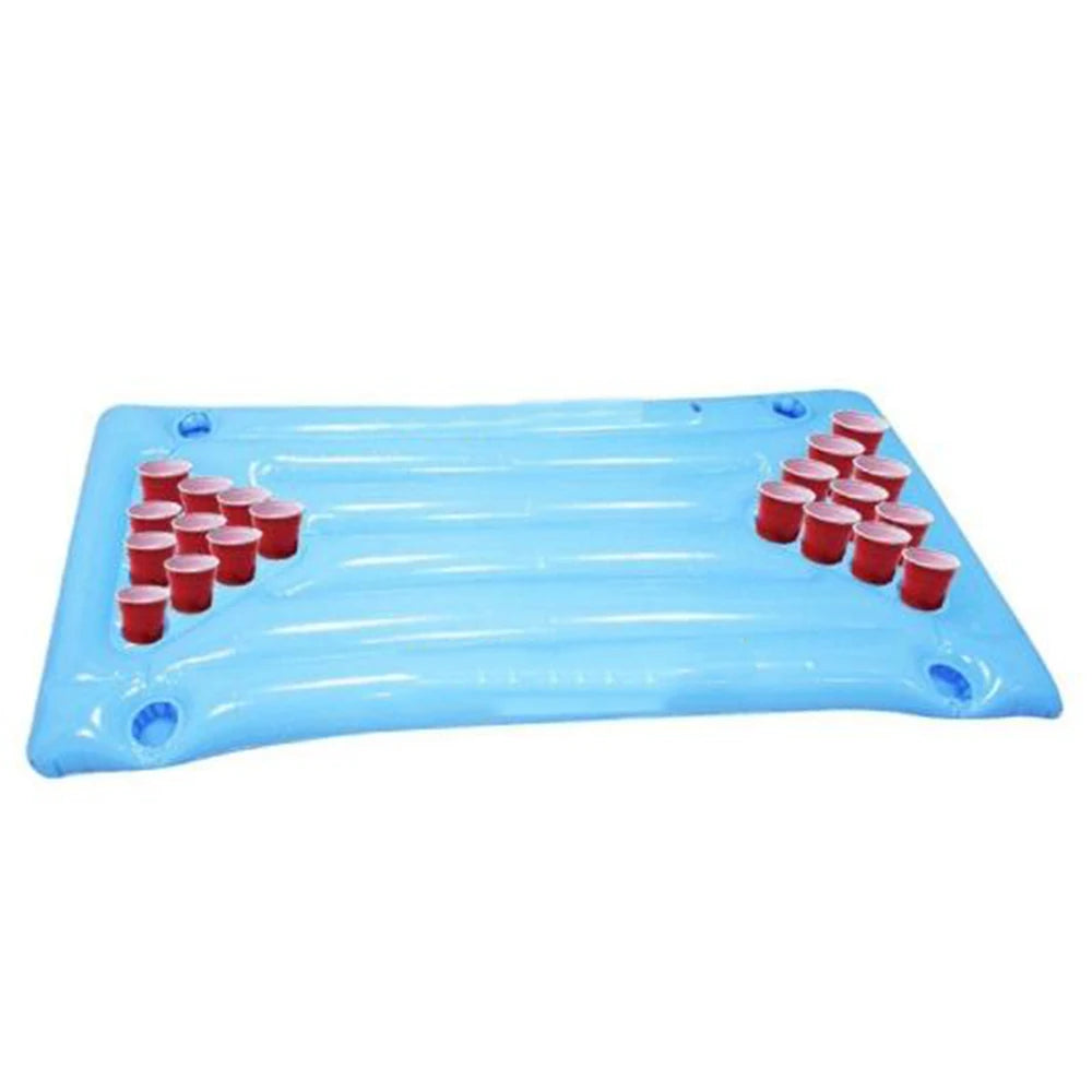 Custom PVC Pool Party Inflatable Beer Pong Float Table