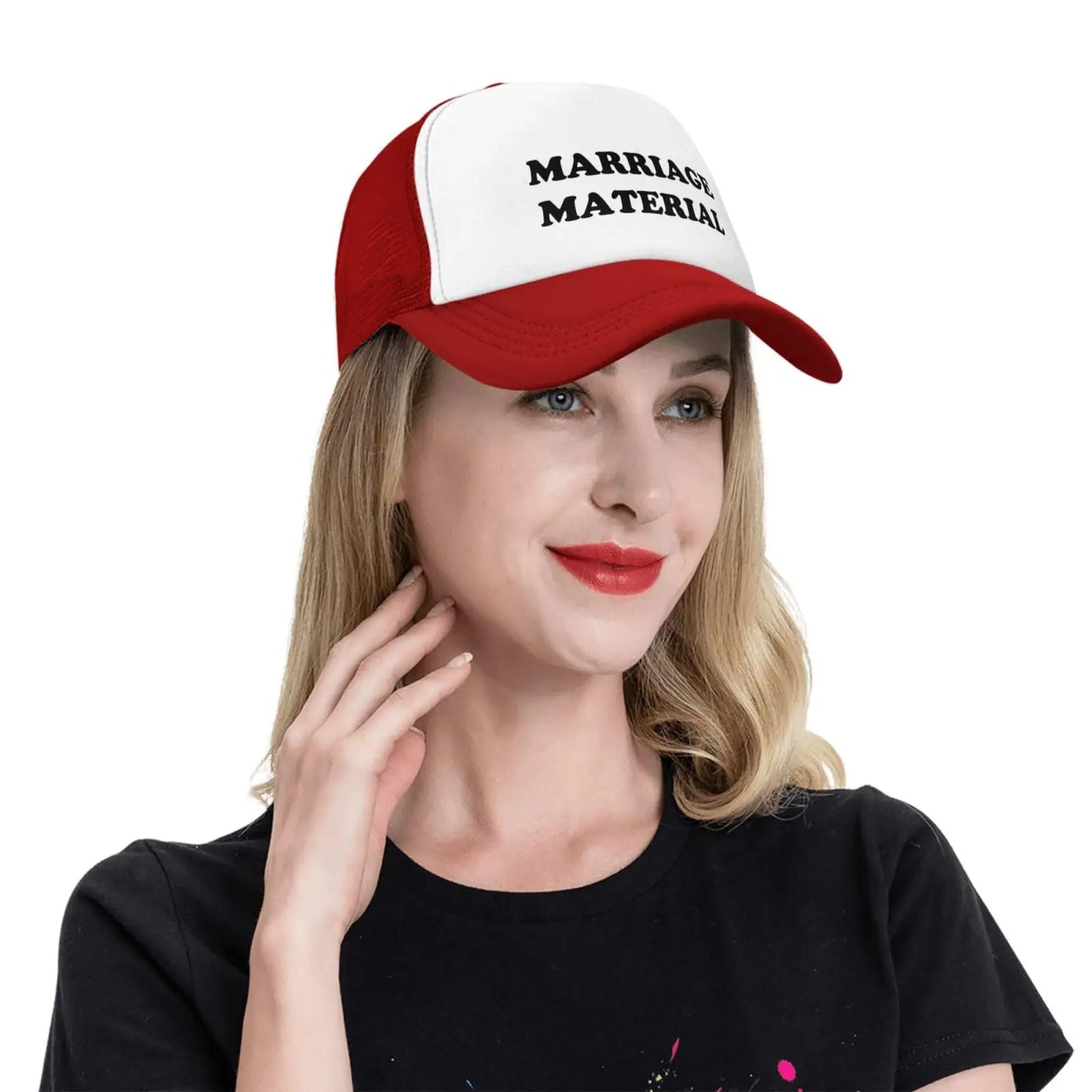 Marriage-Material-Funny Trucker Hats