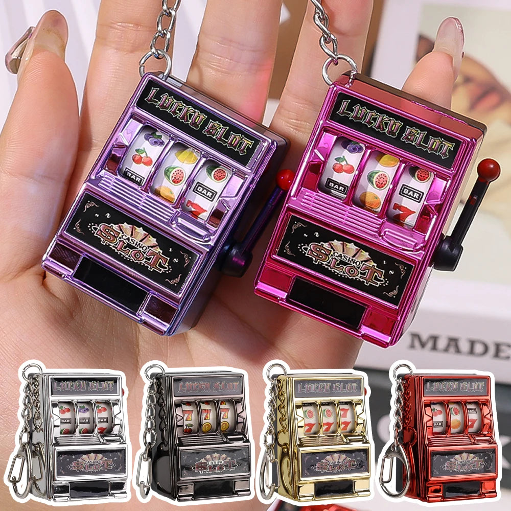 New Mini Fruit Machine Keychain Game